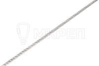 Трос нержавеющий, 2мм, плетение 7x7
