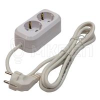 Удлинитель Universal 3м, с заземлением, 2 входа