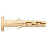 Дюбель для сквозного монтажа, 6х40мм, 100шт, нейлоновый, Европартнер PND6F