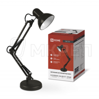 Свет-к настольный, СНО-15Ч, струбцина, Е27, черный