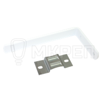 Держатель настенный с креплением для гардин, 150мм, бел.