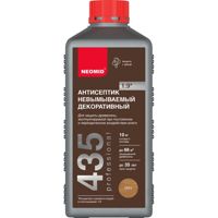 Неомид, 435 (1 кг.) декоративный, невымываемый, антисептик (орех), концентрат 1:9