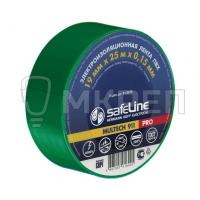 Изолента Safeline, зеленая, 19ммх20м