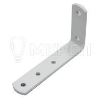 Кронштейн бытовой, белый, 60х100х20х4.0мм
