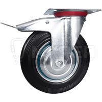 Поворотная колесная опора с тормозом, Scb55