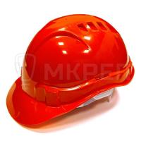 Каска строительная, оранжевая