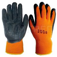 Перчатки утепленные акрил. с ворсом, латекс.