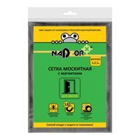 Сетка, москитная, с крепежом магниты, 1*2,1м Чёрная