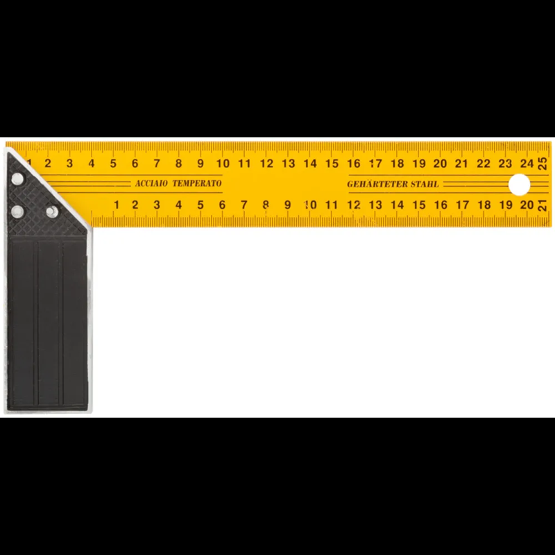 Угольник столярный металлический, 200мм