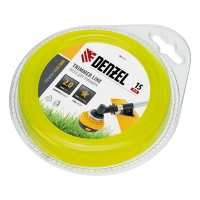 Леска для триммера, звезда, 2 мм х 15 м, блистер, FLEX CORD, Denzel
