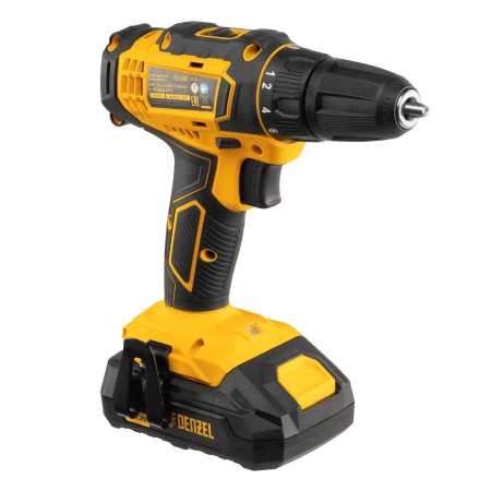 Дрель-шуруповерт аккумуляторный, CDL-18-02BM, 18 В, Denzel