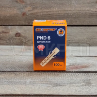 Дюбель распорный, 6х30мм, 100шт, нейлоновый, Европартнер PND6 Дюбель распорный, 6х30мм, 100шт, нейлоновый, Европартнер PND6