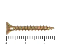 Саморез желтый PZ, 3.5х25 100шт., (Гриппер)