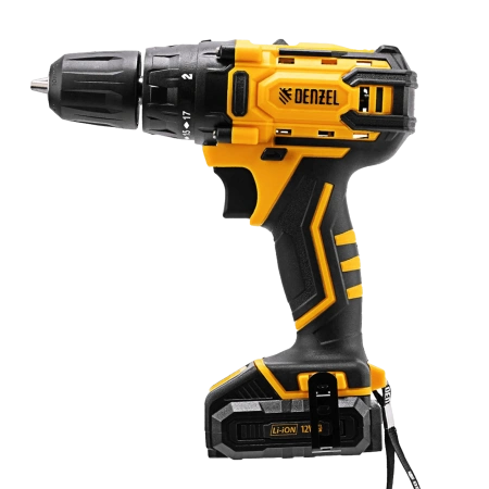 Дрель-шуруповерт аккумуляторный, CDL-12-02BM, 12 В, Denzel