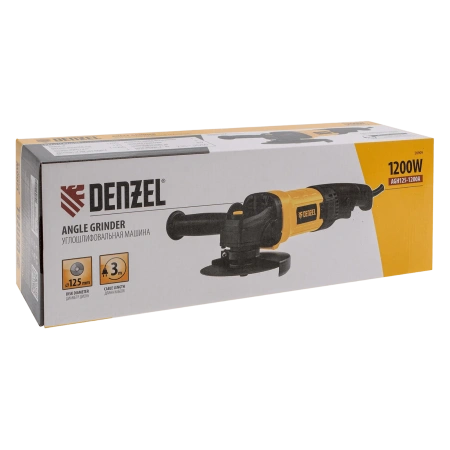 УШМ AGH125-1200A, 1200 Вт, 11000 об/мин, Denzel