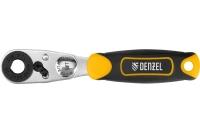 Ключ-трещотка, для бит, 1/4", 52 зуба, CrMo Denzel