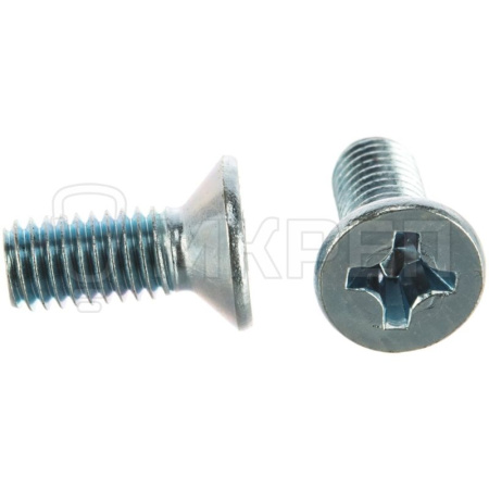Винт потайной шлиц-крест DIN965, 6х70мм