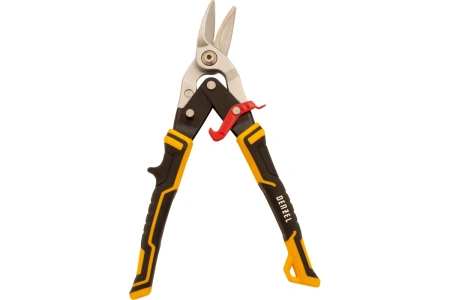 Ножницы, по металлу, 270мм прямой и левый рез, трехкомп.рук-ки // Denzel