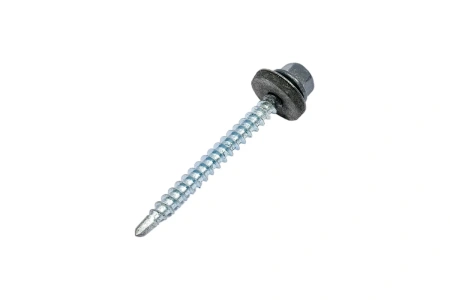 Саморез кровельный Zn, 4,8х51, RAL-7024 графитово-серый, 30шт (Гриппер)