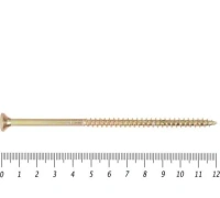 Саморез желтый PZ, 6х120 25шт., (Гриппер)