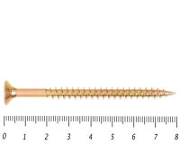 Саморез желтый PZ, 6х80 25шт., (Гриппер)