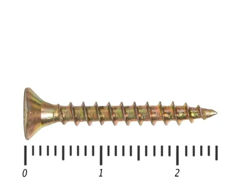Саморез желтый PZ, 3х25 30шт., (Гриппер)