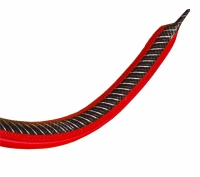 Шланг, поливочный, ПВХ 3/4, с насечками, 25м 3-слойный ,2576
