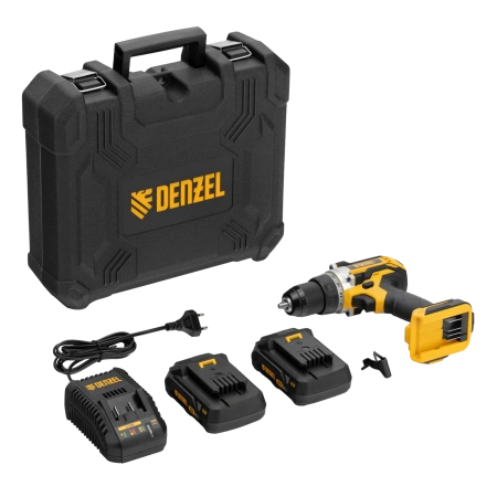 Дрель-шуруповерт аккумуляторный, BLDL-IB-18-02, 18 В, Denzel