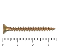 Саморез желтый PZ, 4х35 30шт., (Гриппер)