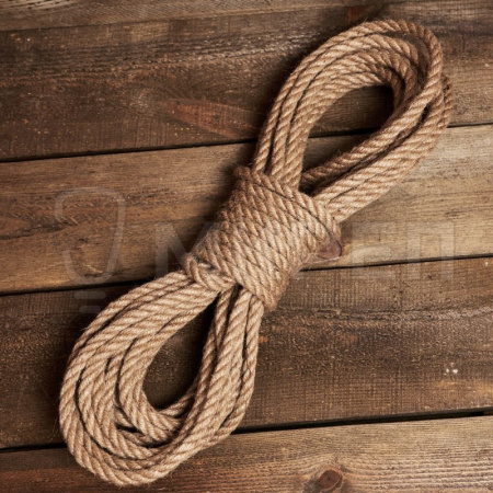 Веревка джутовая, d=8мм