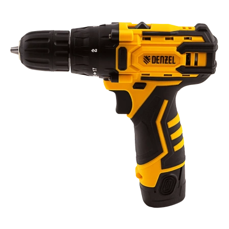 Дрель-шуруповерт аккумуляторный, CDL-12CB, 12 В, Denzel