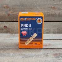 Дюбель распорный, 8х40мм, 100шт, нейлоновый, Европартнер PND8 Дюбель распорный, 8х40мм, 100шт, нейлоновый, Европартнер PND8