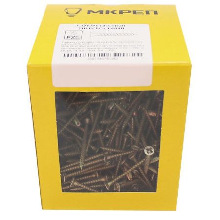 Саморез желтый PZ 3х30, 500шт., Коробочка