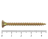 Саморез желтый PZ 3.5х45, 400шт., Коробочка