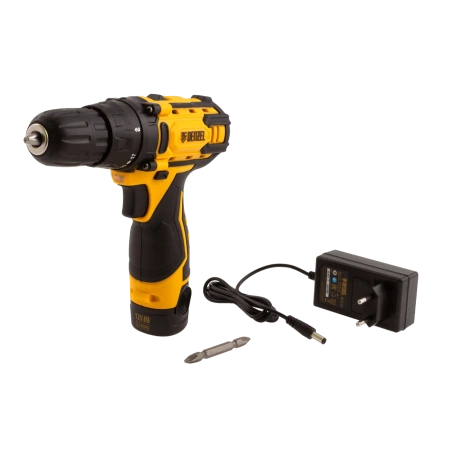 Дрель-шуруповерт аккумуляторный, CDL-12CB, 12 В, Denzel