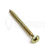 Саморез желтый PZ, 4.5х50 100шт., (Гриппер) Саморез желтый PZ, 4.5х50 100шт., (Гриппер)