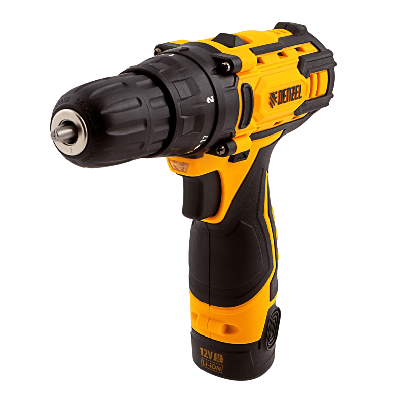 Дрель-шуруповерт аккумуляторный, CDL-12CB, 12 В, Denzel