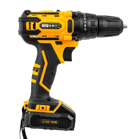 Дрель-шуруповерт аккумуляторный, CDL-12-02BM, 12 В, Denzel